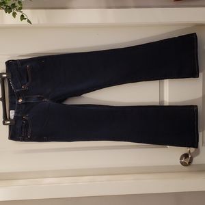 Gap 1969 jeans, sz 27 petite, flare, mid rise